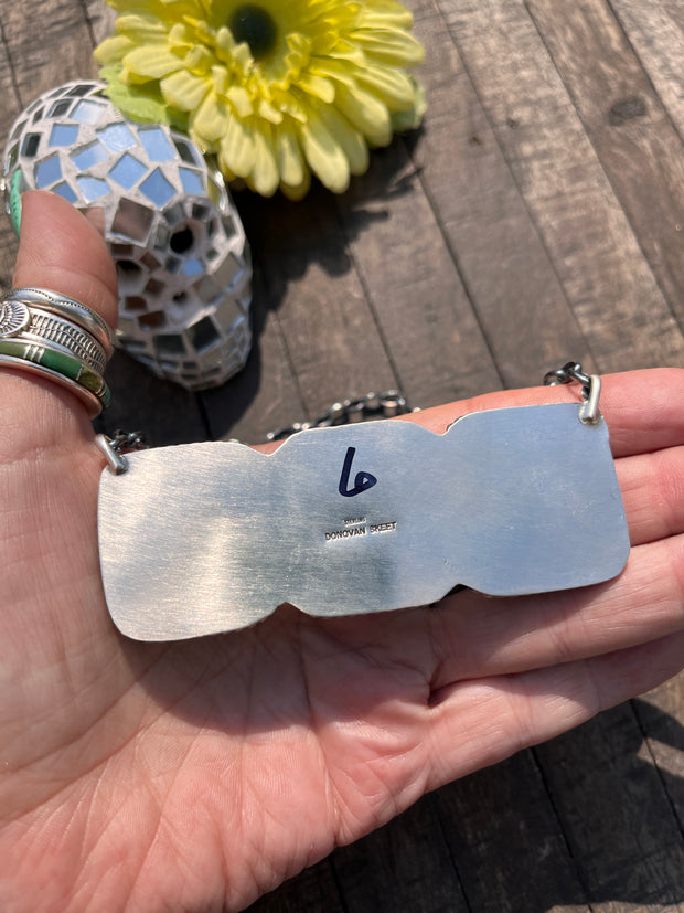3 Stone Square Necklace #1-9