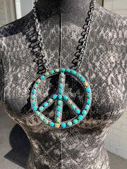 The HCC Kingman Peace Sign Necklace D