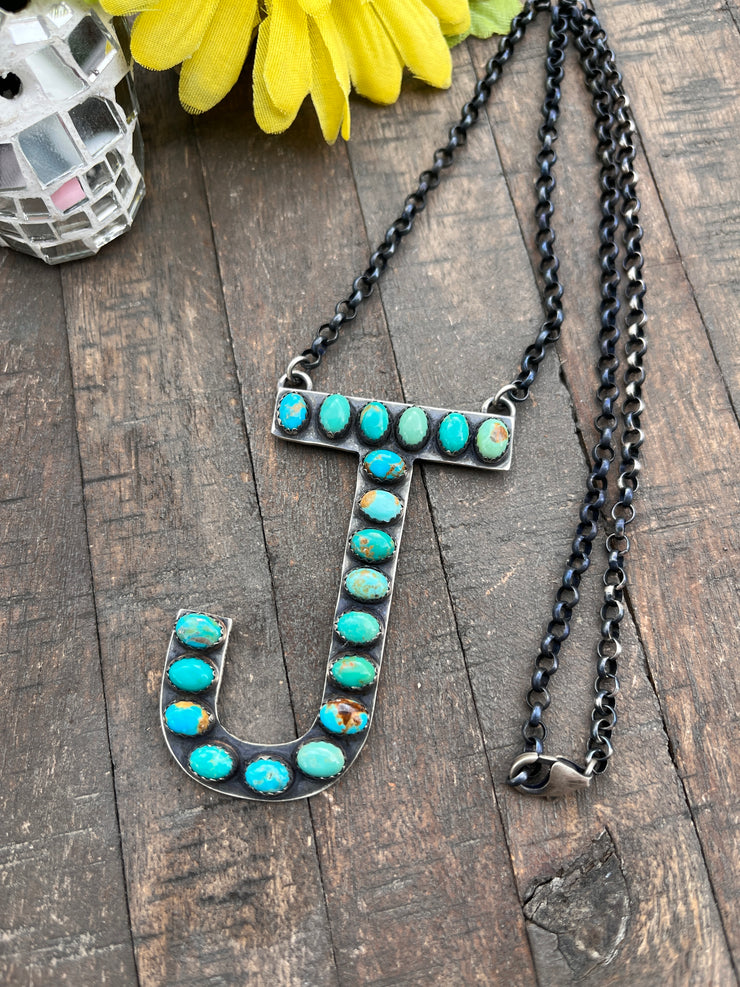Custom Letter J Necklace