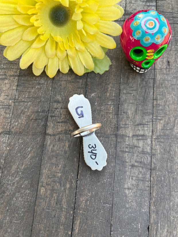 Adjustable White Buffalo Ring #1-5