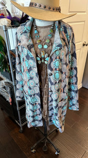 Turquoise Duster Jacket