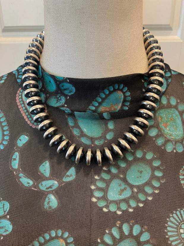 16mm 20" Rondelle "Navajo Style" Pearls