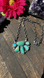 Kingman Half Cluster Necklace #5