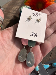 3 Stone Kingman Earrings 3a-3e