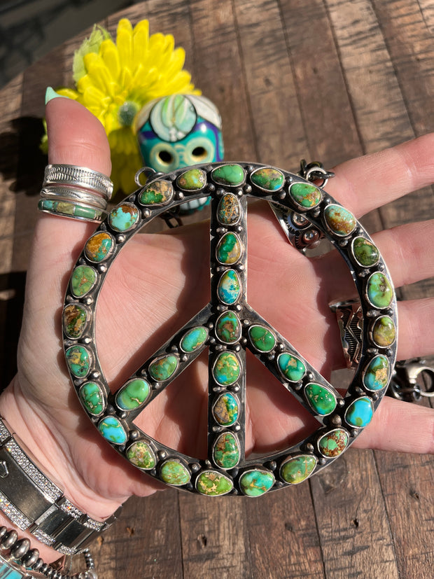 The HCC Mixed Mines Peace Sign Necklace 4