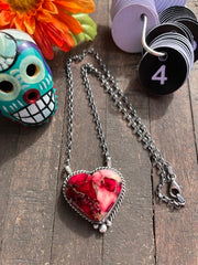 Dahlia Rose Heart Necklace 1-10