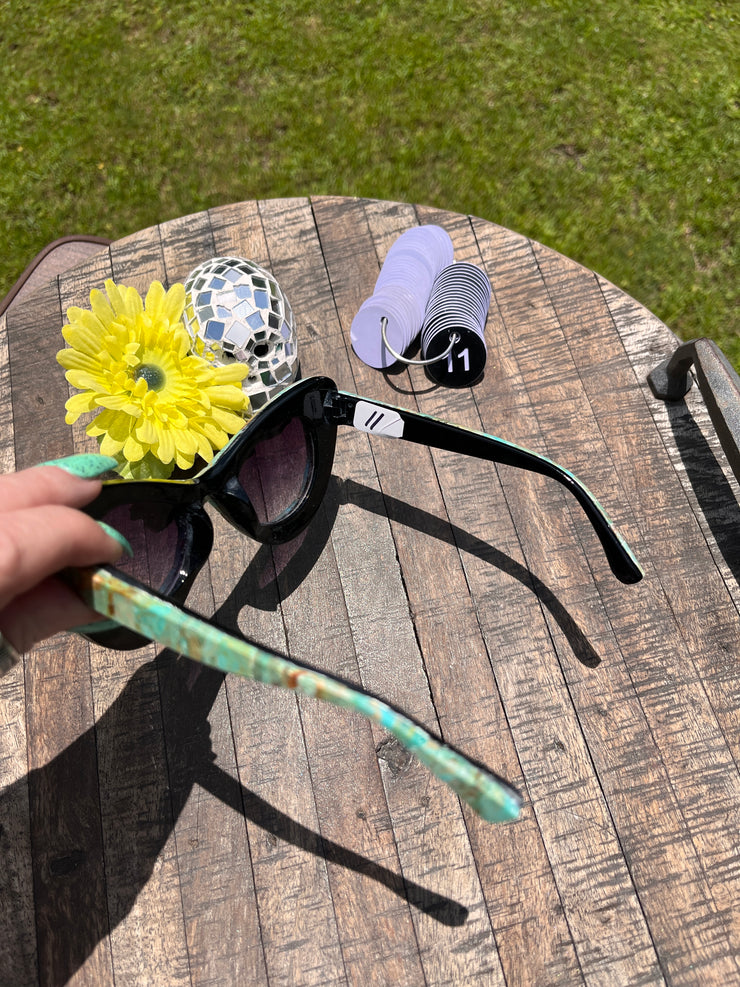 Handmade Kingman Inlay Sunglasses #11