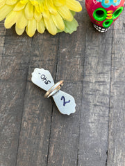 Adjustable White Buffalo Ring #1-5