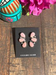 "Cotton Candy" 3 Stone Earrings