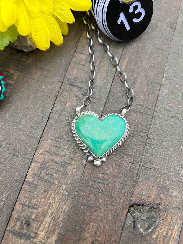 Kingman Heart Necklace 13-25