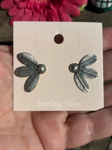 Feather Stud Earrings