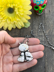 3 stone White Buffalo Necklaces #1-5