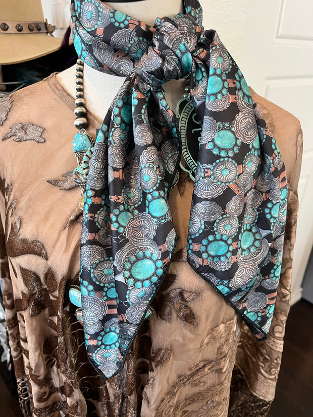 Turquoise Wild Rag