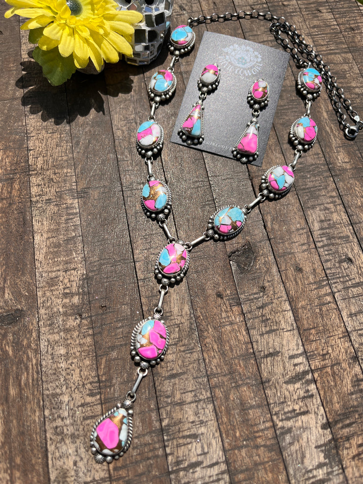 Cotton Candy Kingman Lariat Set