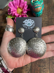 Circle Concho Earrings #1