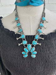 Turquoise Squash Blossom Set