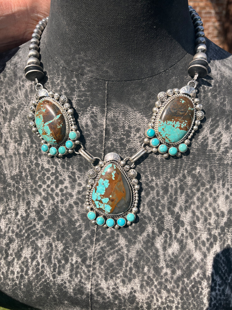 #8 Turquoise Pearl Necklace