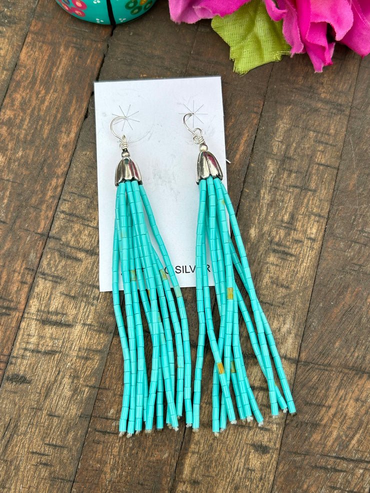 Fancy Tassel Dangle Earrings