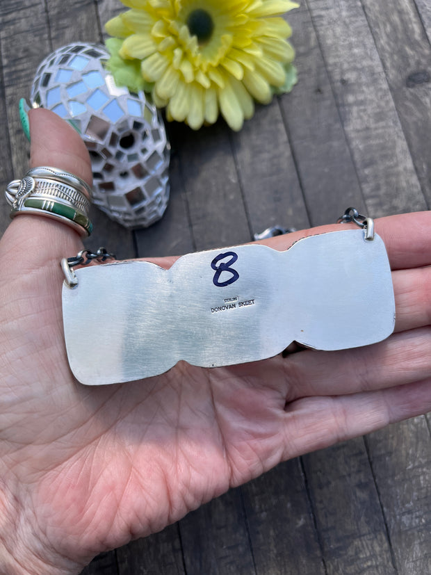 3 Stone Square Necklace #1-9