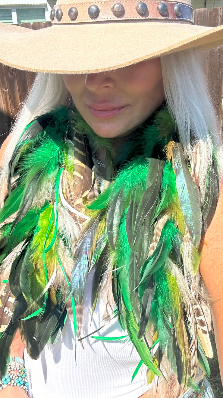 Green Feather Ears