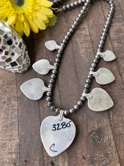Multicolor Heart Necklace- C