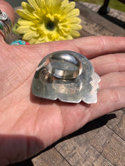 Bear Inlay Ring Sz 9 1/2