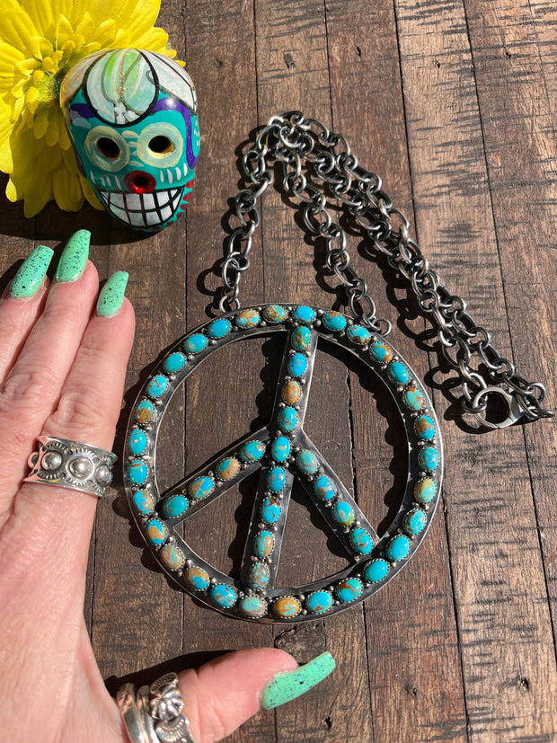 The HCC Kingman Peace Sign Necklace C