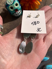 3 Stone Kingman Earrings 3a-3e
