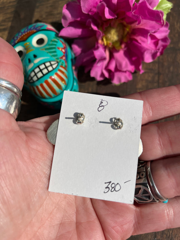 3 Stone Sonoran Gold Earrings #8