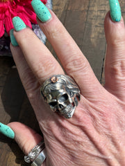 Mermaid Skull Ring Sz 12