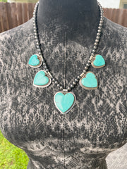 Kingman Heart Necklace- E