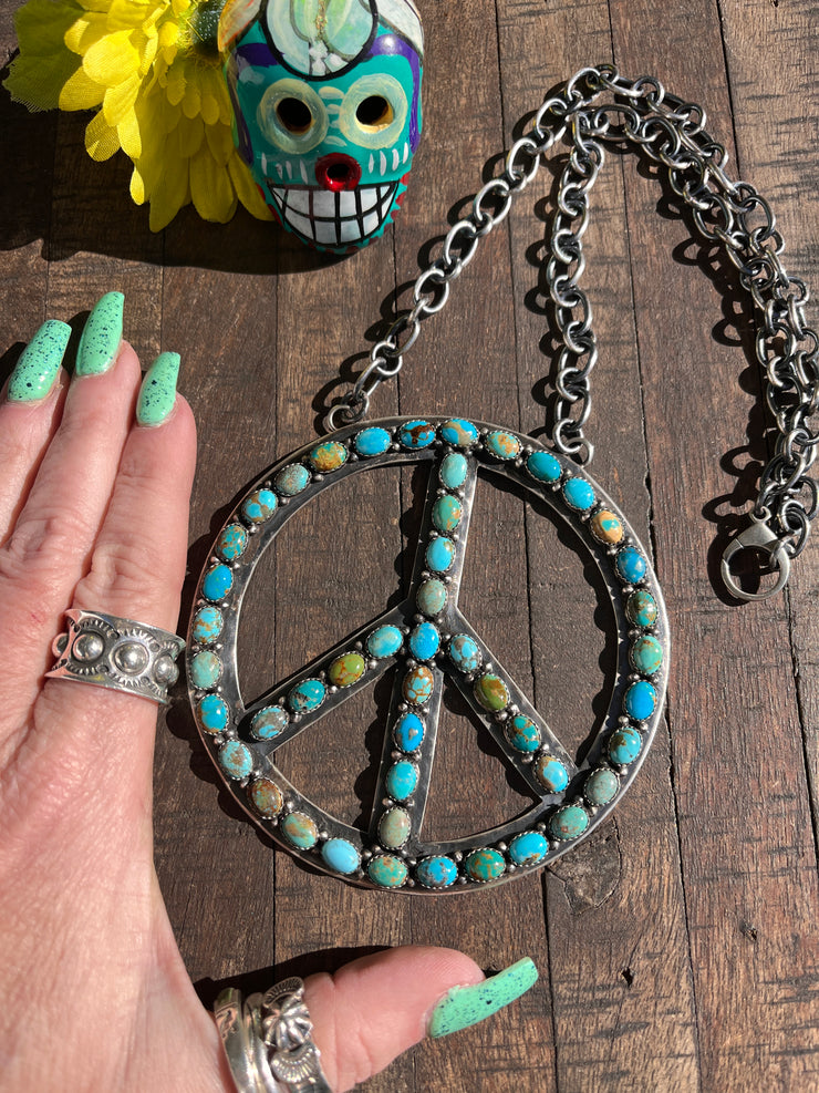 The HCC Kingman Peace Sign Necklace D