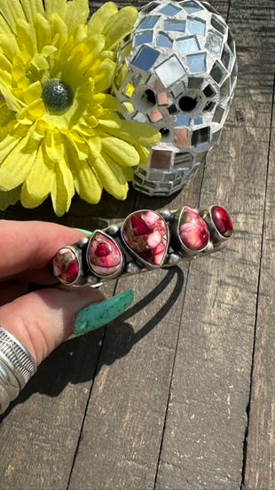 5 Stone Dahlia Rose Kingman Cuffs 1-5