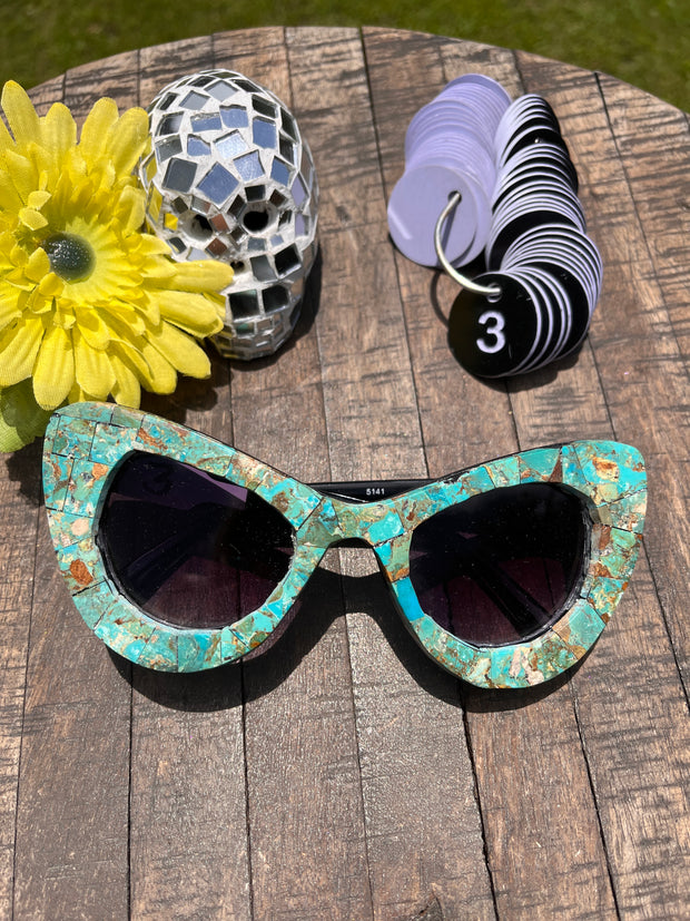Handmade Kingman Inlay Sunglasses #3
