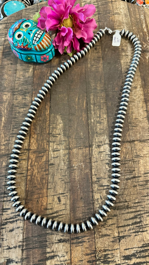12mm 30" Rondelle "Navajo Style" Pearls