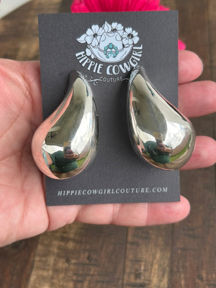 Sterling Silver "Balloon" Earrings