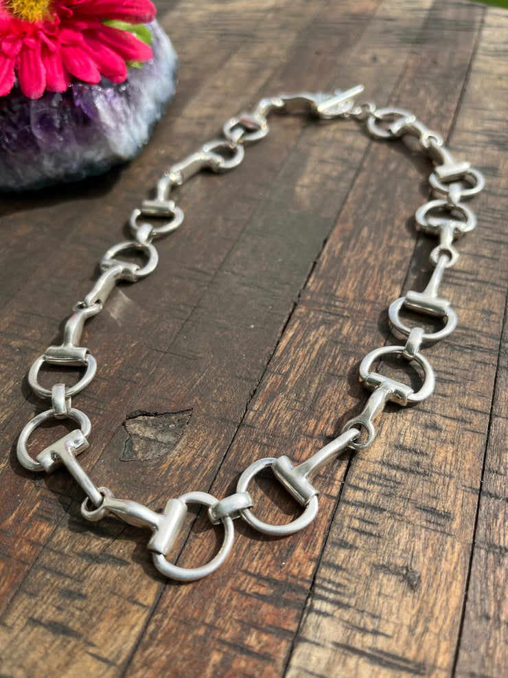 18" Horsebit Chain Necklace