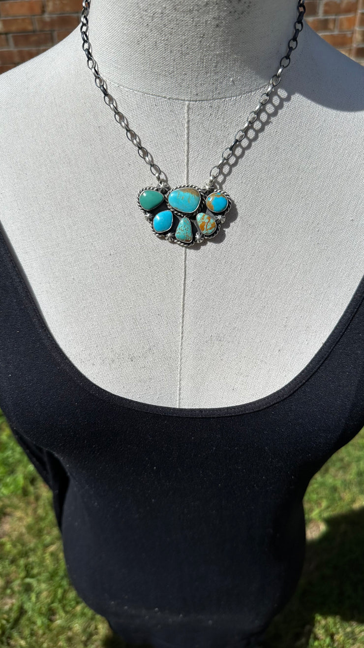 Kingman Half Cluster Necklace #2