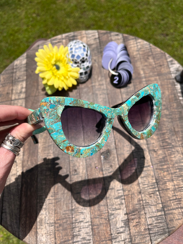 Handmade Kingman Inlay Sunglasses #2