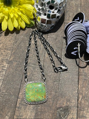 Square Kingman Necklaces