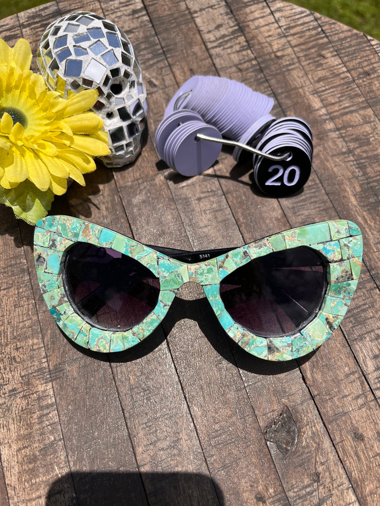 Handmade Kingman Inlay Sunglasses #20