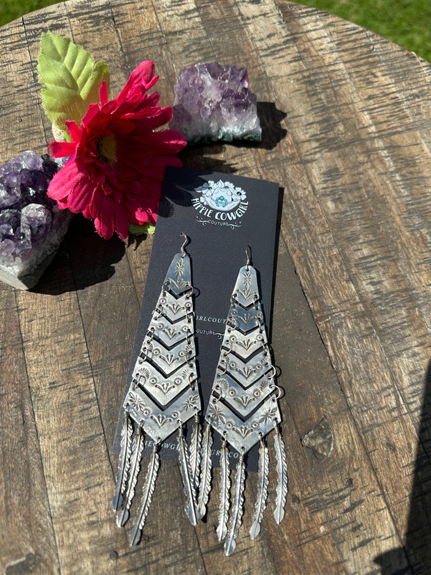 Sterling Chandelier Earrings