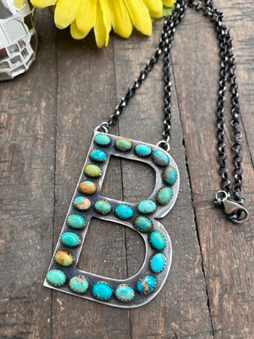 Custom Letter B Necklace