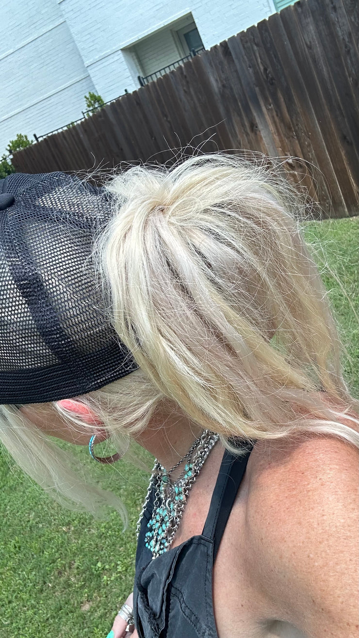 JJ’s Dark Feather Turquoise Hat