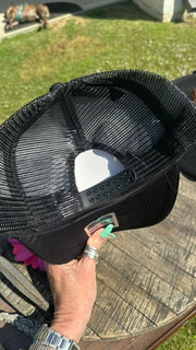 JJ’s XL Concho Light Feather Turquoise Hat