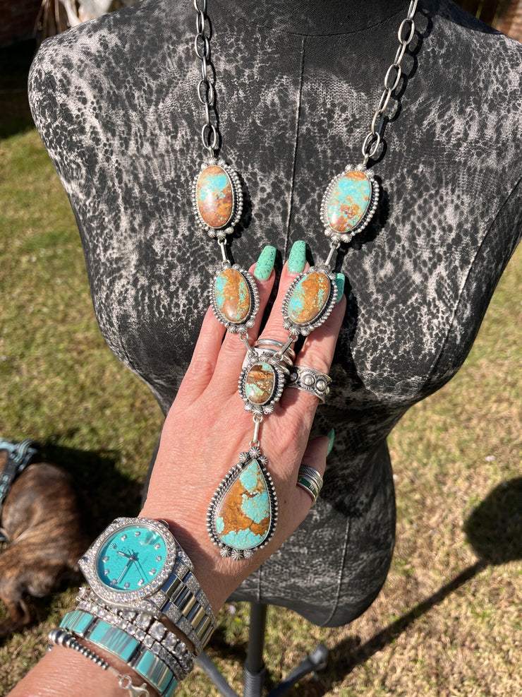 #8 Turquoise Lariat Set