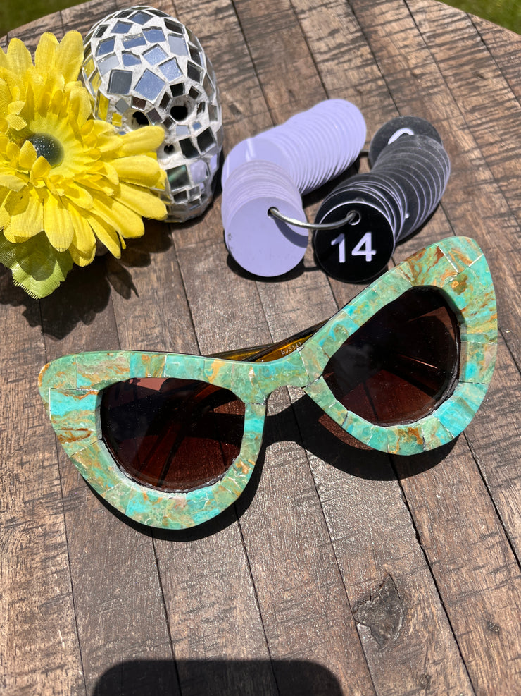 Handmade Kingman Inlay Sunglasses #14