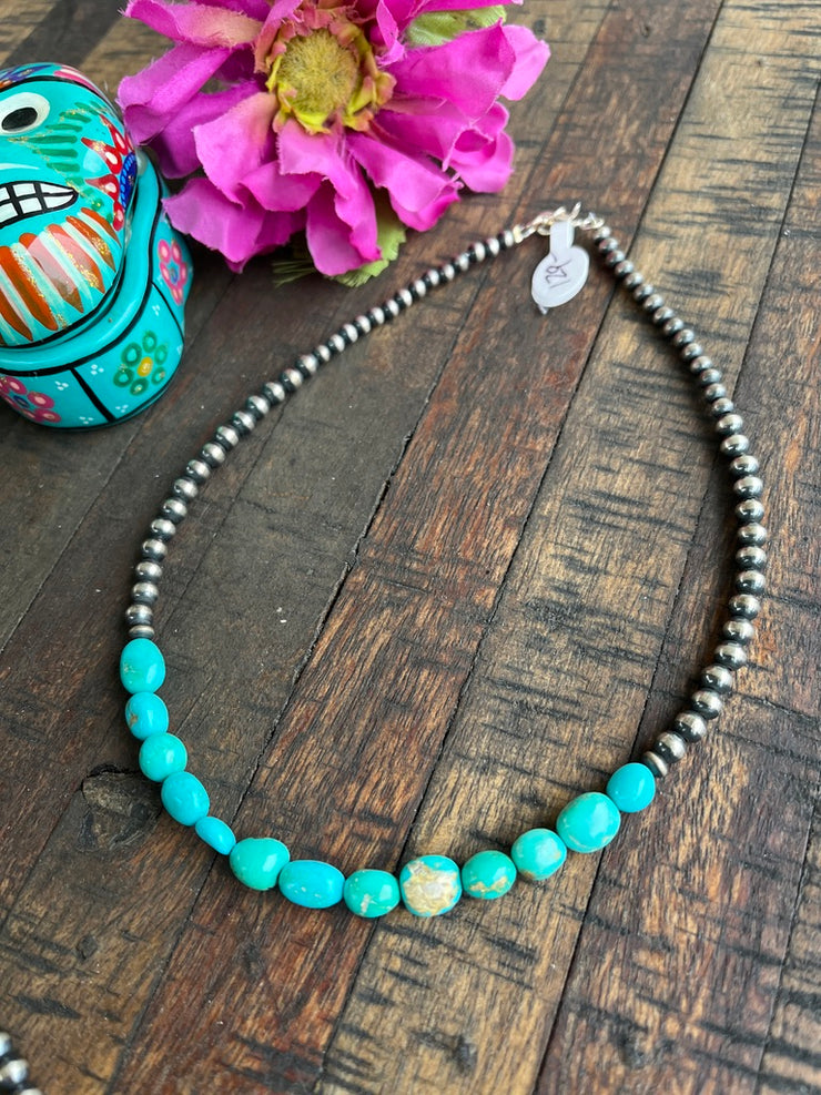 Sonoran Gold and Navajo Pearl Necklace