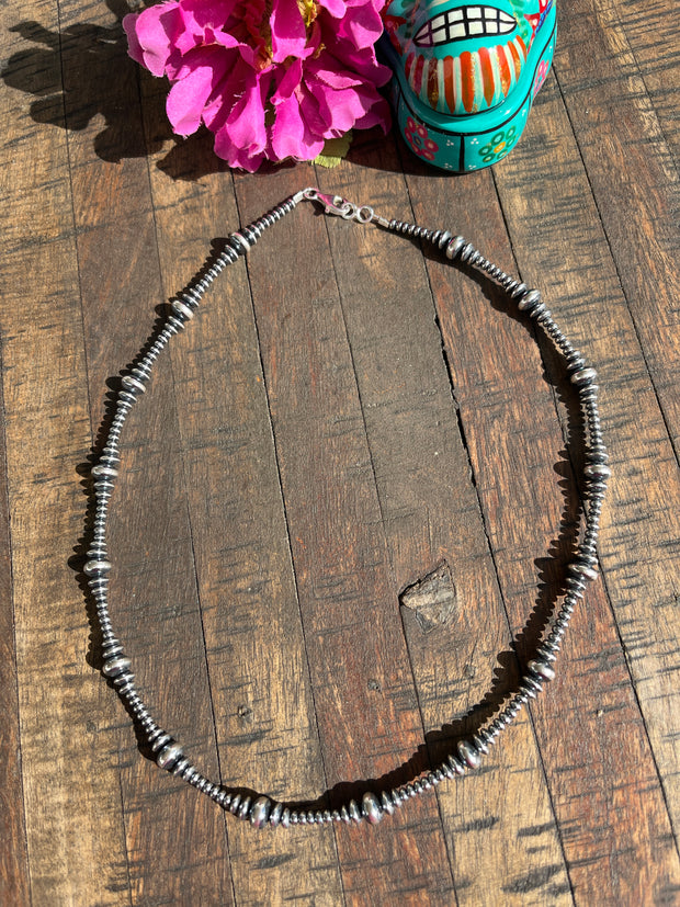 20" Graduated Rondelle "Navajo Style" Pearls
