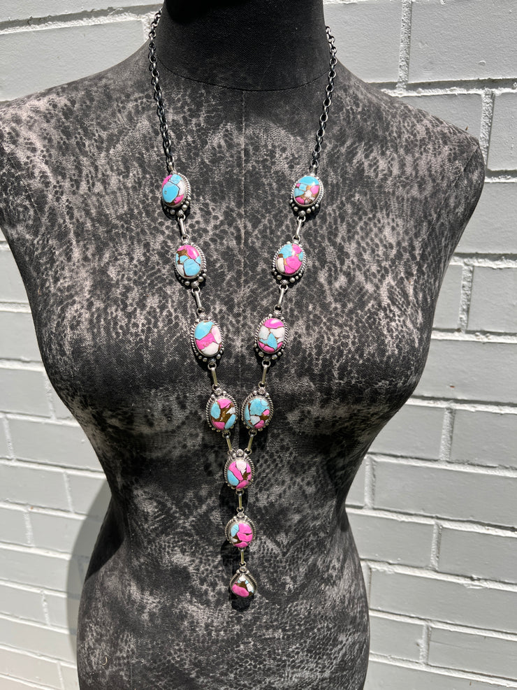 Cotton Candy Kingman Lariat Set